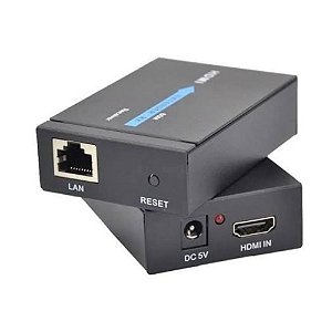 Extensor HDMI via Cabo de Rede RJ45 até 60 Metros