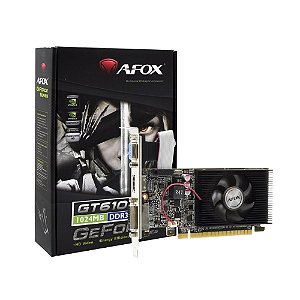 Placa de Vídeo Afox GT610 1GB DDR3 – AF610-1024D3L7-V5