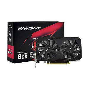 Placa de Vídeo Macrovip Dual 8GB Radeon RX580 V2 GDDR5