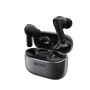 Fone de Ouvido Bluetooth Hrebos EB-223 Sem Fio com Estojo de Recarga USB-C