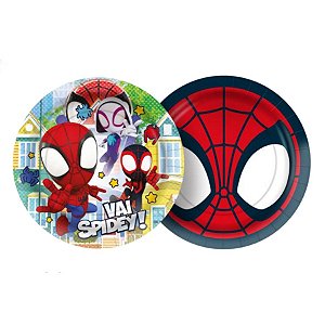 Prato de Papel - Spidey e Seus Amigos Espetaculares - 12 UN - Regina - Rizzo