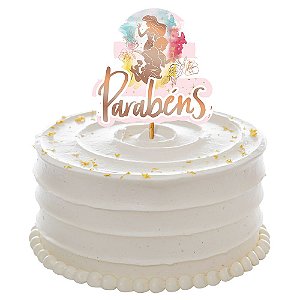 Decoração de Bolo - Festa Princesas Disney - 01 unidade - Regina -