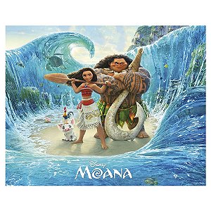 Painel Plástico Decorativo - Festa Moana - 1 unidade - Regina Festas - Rizzo