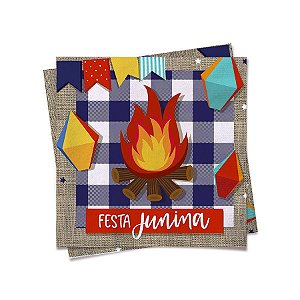 Guardanapo Arraia - 24,5 cm x 24,5 cm - 20 unidades - Cromus - Rizzo