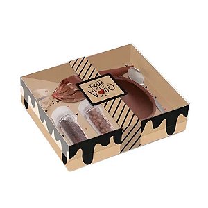 Caixa Kit Confeiteiro Meio Ovo 100g - Kraft Doçura - 1 unidade - Cromus - Rizzo