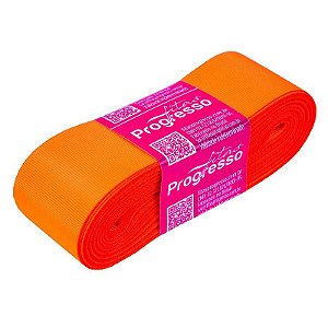 Fita Gorgurão Progresso 38mm nº9 - 10m Cor 278 Laranja Cítrico - 01 unidade