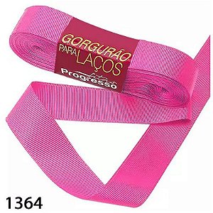 Fita Gorgurão Progresso 22mm nº5 - 10m Cor 1364 Rosa Chiclete - 01 unidade