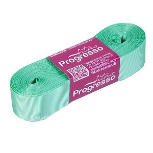 Fita Gorgurão Progresso 22mm nº5 - 10m Cor 232 Verde Menta - 01 unidade