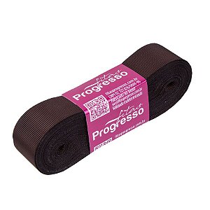 Fita Gorgurão Progresso 22mm nº5 - 10m Cor 340 Marrom Café - 01 unidade