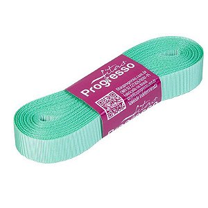 Fita Gorgurão Progresso 15mm nº3 - 10m Cor 232 Verde Menta - 01 unidade