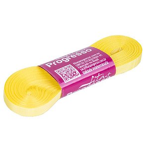Fita Gorgurão Progresso 7mm nº1 - 10m Cor 242 Amarelo Canário - 01 unidade