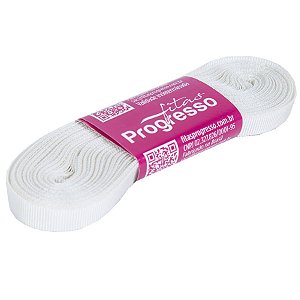 Fita Gorgurão Progresso 7mm nº1 - 10m Cor 690 Off White - 01 unidade
