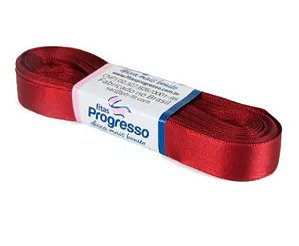 Fita de Cetim Progresso 15mm nº3 - 10m Cor 389 Vinho - 01 unidade