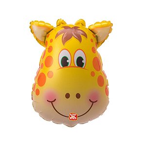 Balão Microfoil Girafa 3D - 1 unidade - 64cm (25'') - Balões São Roque - Rizzo