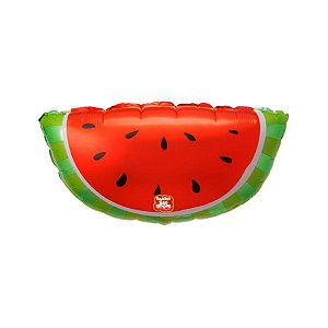 Balão Microfoil Melancia 3D - 1 unidade - 48cm (19'') - Balões São Roque - Rizzo