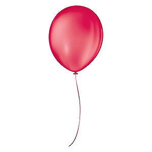 Balão de Festa Látex Liso - Rubi - 50 Unidades - Balões São Roque