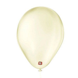 Balão de Festa Látex Cristal Baby - Amarelo - 25 Unidades - Balões São Roque - Rizzo