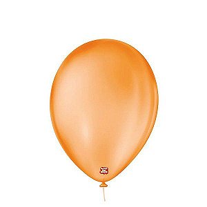 Balão de Festa Látex Cristal - Laranja Tangerina - 25 Unidades - Balões São Roque - Rizzo