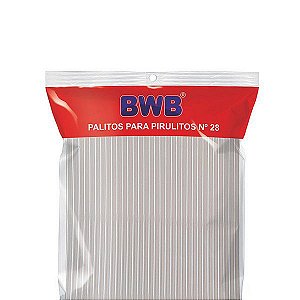 Palito para Pirulito Grande Cristal com 50 un. BWB