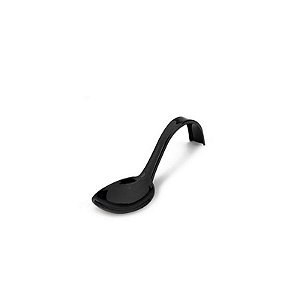 Colher Curvada Preta - 10 unidades - 13 cm - Rizzo