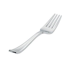 Garfo Refeição Premium Prata - 10 unidades - Rizzo