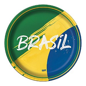 Prato Redondo Brasil Copa 2022 - 8 unidades - Festcolor