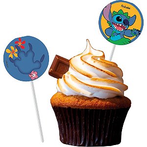 Pick p/ Docinhos Festa Stitch - 08 unidades - Festcolor