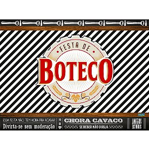 Painel Decorativo Festa TNT Festa Boteco - 01 Unidade - Festcolor - Rizzo Festas
