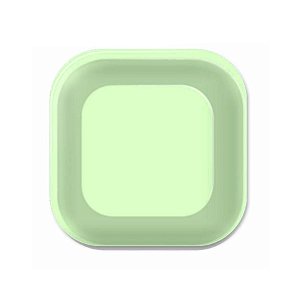 Prato Descartável de Papel Live Colors - 18cm - Verde Candy - 08 unidades - Junco - Rizzo
