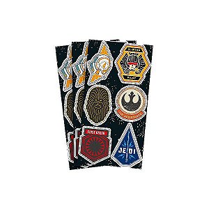 Adesivo Decorativo Festa Star Wars - 18 unidades - Regina - Rizzo Festas