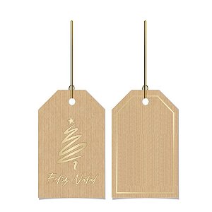 Tag Decorativa Para Presentes - Louvre - Cromus Natal - 12 unidades - Rizzo