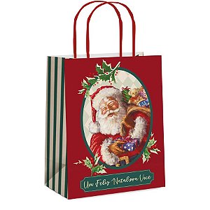 Sacola Para Presentes - Noel Carmin - Cromus Natal - 10 unidades - Rizzo