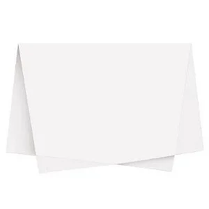 Papel de Seda - 50x70cm - Branco - 100 unidades - Rizzo