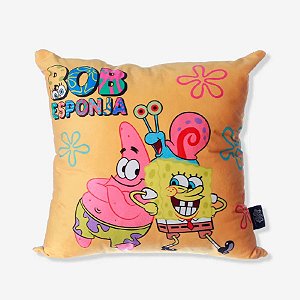 Almofada de Veludo Bob Esponja - 1 unidade - Zona Criativa - Rizzo