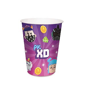 Copo Papel Festa PK XD Emoji 240ml - 8 Unidades - Cromus - Rizzo