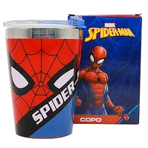 Copo c/ Tampa Homem Aranha Vingadores - 300ml - Marvel Original - 01 Un - Rizzo