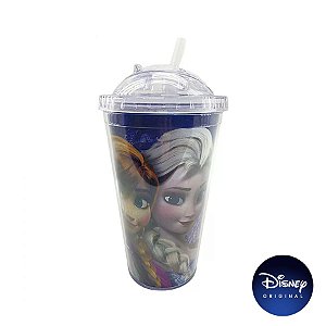 Copo c/ Canudo Frozen - 450ml - Disney Original - 01 Un -