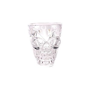 Copo Caveira de Halloween - Transparente - 4 unidades - Rizzo