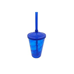 Copo de Plástico Twist Azul 400 mL - LSC Toys - 01 Unidade - Rizzo