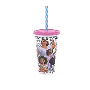 Copo Decorado Festa Encanto - Para Colorir - 500 mL - 1 unidade - Plasútil - Rizzo