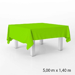 Toalha de Mesa Retangular em TNT - 140 x 500 cm - Verde Limão - 1 unidade - Best Fest - Rizzo