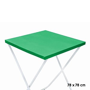 Toalha Plástica Cobre Manchas Perolizada - 78 x 78 cm - Verde Bandeira - 10 unidades - CampFestas - Rizzo