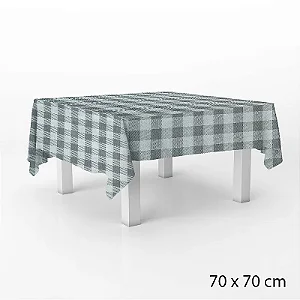 Toalha de Mesa em TNT - 70 x70 cm - Xadrez Preto - 5 unidades - Best Fest -