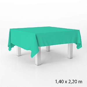 Toalha de Mesa em TNT - 140 x 220 cm - Azul Tiffany - 1 unidade - Best Fest -