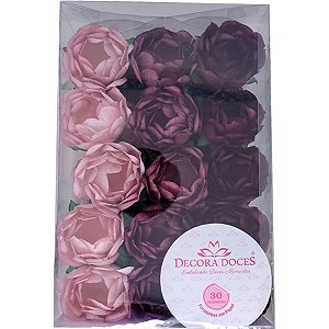 Forminha para Doces Finos - Bela Tons Rosa - 30 unidades - Decora Doces - Rizzo