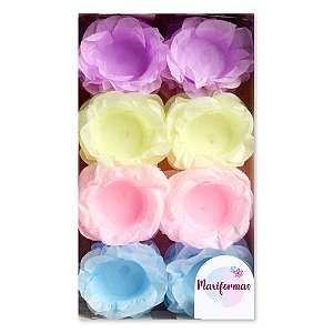 Forminha para Doces Finos - Eva - Seda Cores Mista - 40 unidades - Maxiformas - Rizzo