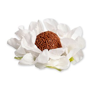 Forminha para Doces Finos - Sol - Viscose Pin Art - Branca - 25 unidades - Maxiformas - Rizzo