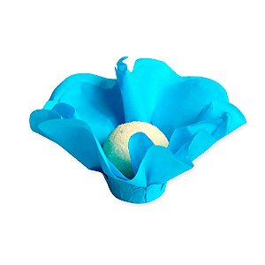 Forminha para Doces Finos - Cheri - Monolucido Azul Cian - 50 unidades - Maxiformas - Rizzo