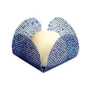 Forminha para Doces Finos - Caixeta -Tela Azul Royal  - 50 unidades - Maxiformas - Rizzo