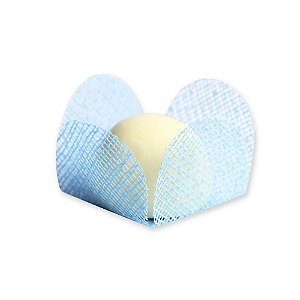 Forminha para Doces Finos - Caixeta -Tela Fina Azul Cl  - 50 unidades - Maxiformas - Rizzo